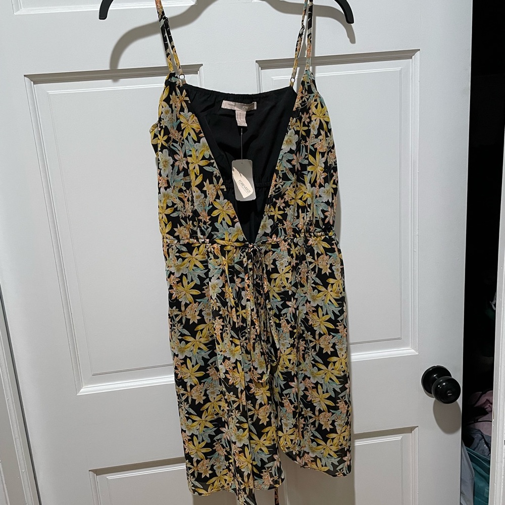 Forever 21 floral spaghetti strap wrap dress, medium